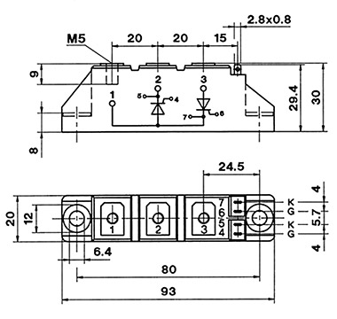 AMKT 105-16E dimensions