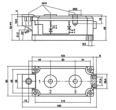 AMKT 500-14E dimensions