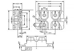 Schéma du module de diode thyristor