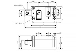 Schéma du module de diode thyristor