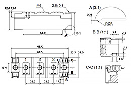 Schéma du module de diode thyristor