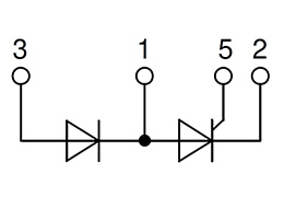 Circuit de module de diode thyristor