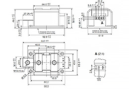 Schéma du module à Double thyristors