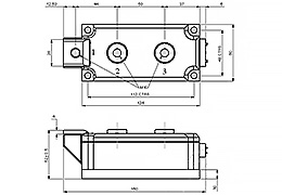 Schéma du module à Double thyristors