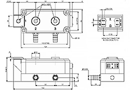 Schéma du module à Double thyristors