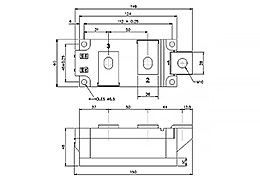 Schéma du module à Double thyristors
