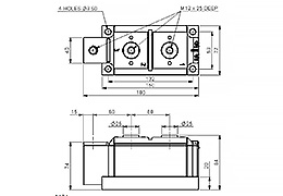 Schéma du module à Double thyristors