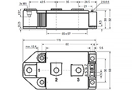 Schéma du module à Double thyristors