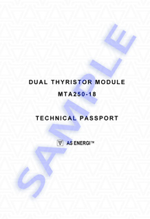 Technical Passport