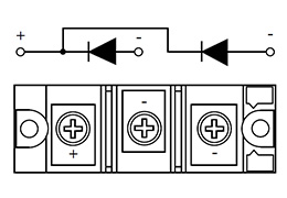 Diagramme de circuit des modules de diodes