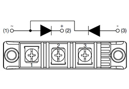 Diagramme de circuit des modules de diodes