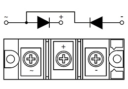 Diagramme de circuit des modules de diodes