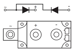 Diagramme de circuit des modules de diodes