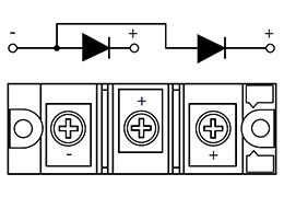 Diagramme de circuit des modules de diodes