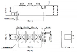Modules de diodes thyristors