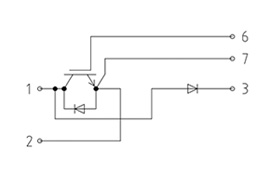 Topologie du module IGBT  FD200R12KE3P