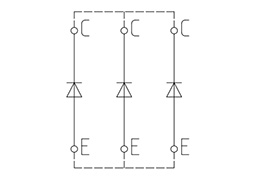 Topologie du module IGBT  DZ3600S17K3_B2