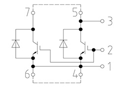 Topologie du module IGBT  DD250S65K3