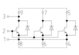 Topologie du module IGBT  FZ1500R33HE3
