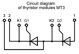 Schéma de connexion des modules MT3-800-18-D