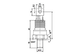 Diodes rectificatrices, type stud