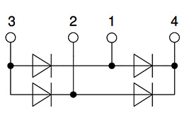 Circuit de pont de diode monophasé