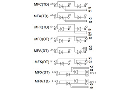 Schéma de circuit des modules thyristor