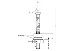Dimensions de la diode R5CS-16-10ES