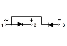 Schéma de circuit du Module à Diode Double CD412499C