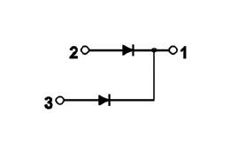 Schéma du circuit du module de diode à simple diode LC8140240A
