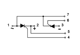 Schéma des modules de thyristors