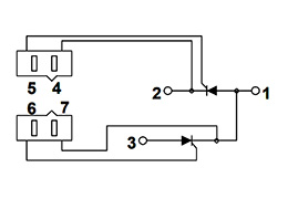 Schéma des modules de thyristors