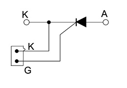 Schéma des modules de thyristors