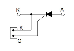 Schéma des modules de thyristors