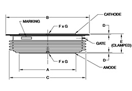 TBS4-36-25 Dimensions