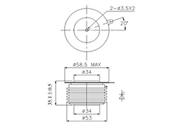 Dessin d'encombrement Dimensions