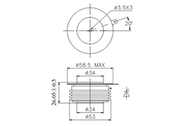 Dessin d'encombrement Dimensions
