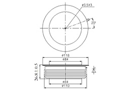 Dessin d'encombrement Dimensions