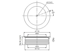 Dessin d'encombrement Dimensions