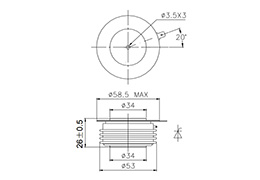 Dessin d'encombrement Dimensions