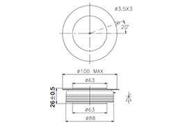 Dessin d'encombrement Dimensions