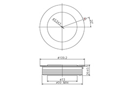 Dessin d'encombrement Dimensions