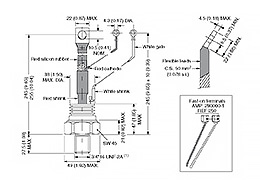 Thyristor rapide de type Tige